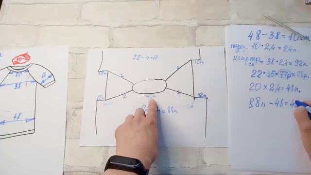 Реглан сверху.  Расчет петель на любой размер из любой пряжи. Расчет ритма прибавок.