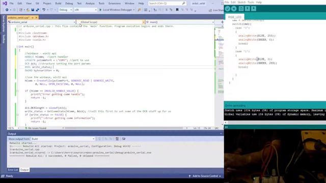 Programming - Talking to Arduino using the serial port