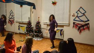 Наталья Кошель. Танец с сагатами. Предновогодние посиделки. Восточные танцы в Харькове
