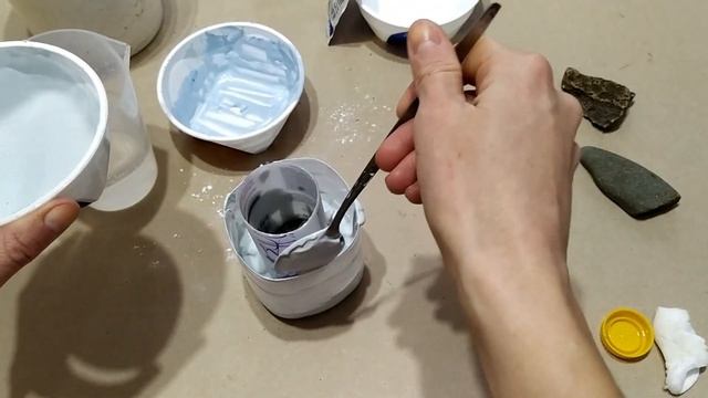 DIY Вазон для суккулентов из гипса своими руками (gypsum succulent flowerpot) смотреть онлайн