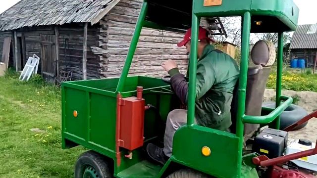 самодельный минитрактор из кпп Заз. кинематика Мерзавчик.