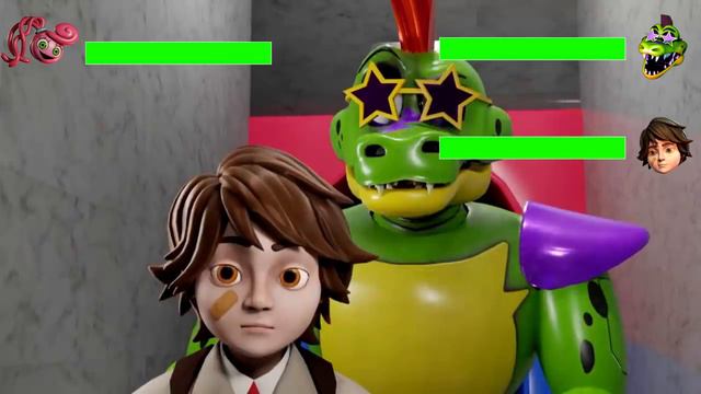 Mommy Long Legs VS FNaF Gregory WITH Healthbars смотреть онлайн