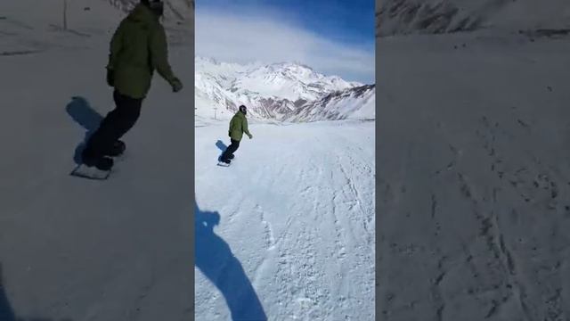 Горнолыжка в Грузии, Гудаури, сноуборд:)