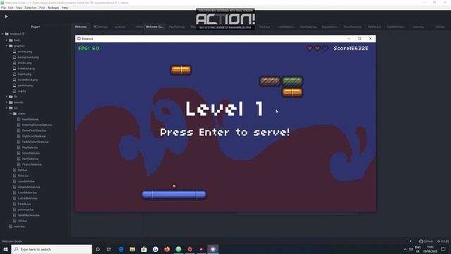 CS50 Games Dev assignment 2 - Breakout смотреть онлайн