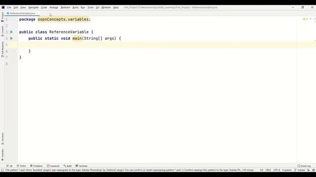 #3 - Local & Reference Variables | JAVA OOPs Concepts | Core JAVA for Beginners | English