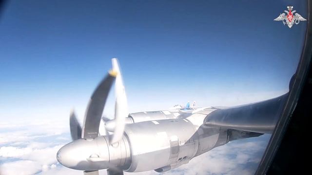 Два стратегических ракетоносца Ту-95мс дальней авиации ВКС России выполнили плановый полет