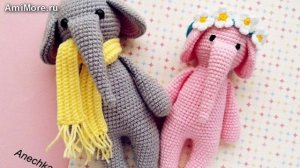 Амигуруми: схема Слоник. Игрушки вязаные крючком - Free crochet patterns.