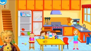 Играем как ТОРГОВЫЙ ЦЕНТР в MY TOWN HOME #1 Мультяшная игра для детей детское видео и мультик