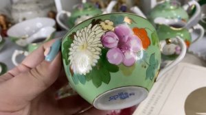 ДУЛЕВО «АСТРЫ» БАРЫНЯ 🌺 СЕРВИЗ СССР 📦🫖 ТАКОГО ЕЩЁ НЕ БЫЛО 🥰 1958 ГОД КОНЬКОВ💙