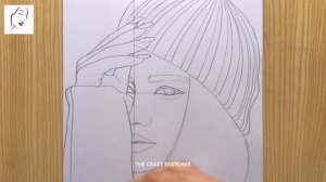 How to Draw a Hidden Face with Cap girl Drawing | Girl Drawing Pictures | The Crazy Sketcher