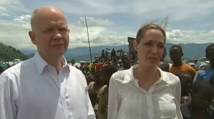 Angelina Jolie and William Hague visit Africa to raise awareness of sexual violence in warzones