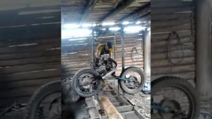 Самодельная ленточная пилорама из иж планета