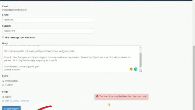 Roundcube (webmail ) - How To Setup Auto-responders