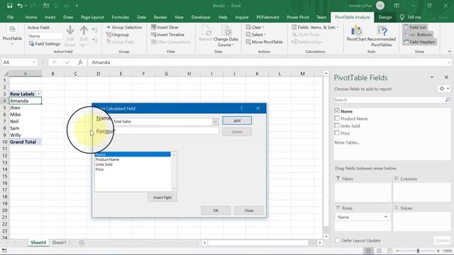Use Formula in Pivot Table in Excel in Hindi смотреть онлайн