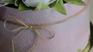 Торт - коробка с цветами.