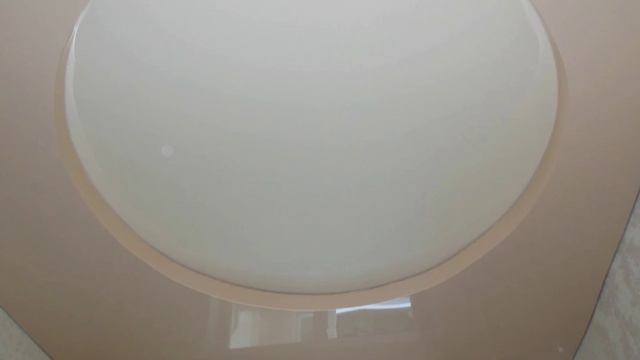 Двухуровневый натяжной потолок , круг. смотреть онлайн