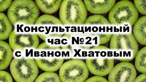 Консультационный час 21 (27 июля 2023)