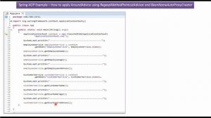 How to apply AroundAdvice using RegexpMethodPointcutAdvisor and BeanNameAutoProxyCreator