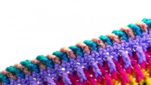 Двухцветная обвязка края