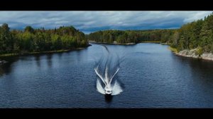 Ладожское озеро. Залив Кочерга на катере. Корвет 500