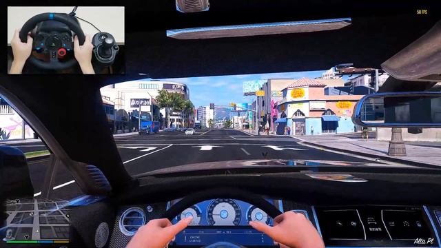 Rolls-Royce Wraith Black Badge 2019 - GTA 5 Gameplay - Realistic Driving with Logitech G29 смотреть онлайн