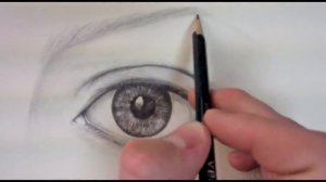 Как рисуют человеческий глаз карандашом /очень круто/