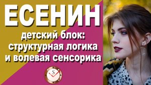 ЕСЕНИН (ИЭИ): ДЕТСКИЙ БЛОК. СТРУКТУРНАЯ ЛОГИКА И ВОЛЕВАЯ СЕНСОРИКА. СОЦИОНИКА. ИНТЕРВЬЮ. ЛИРИК