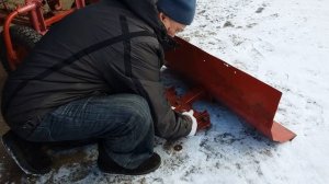 Снегоуборочная лопата (отвал) на мотоблок