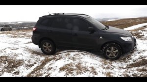 ИМИТАЦИЯ БЛОКИРОВКИ  (ESP) НА HYUNDAI SANTA FE 2007 г .TEST ESP ON HYUNDAI SANTA FE 2007
