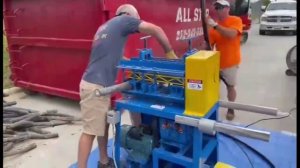 Работа станка для разделки кабеля R-160B