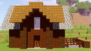 КАК ПОСТРОИТЬ ДОМ В МАЙНКРАФТЕ ИЗ ДЕРЕВА!