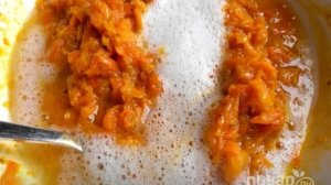Морковный рулет с сырной начинкой
