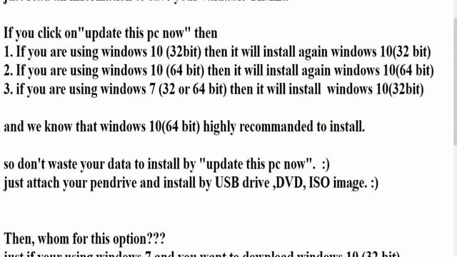 What if you install windows 10 from option "Upgrade this PC now". смотреть онлайн