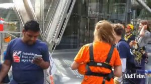 Abseiling broadgate tower