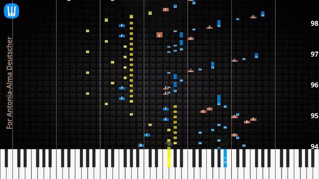 🎹For Antonia, Solo & Chord, Alma Deutscher, Synthesia Piano смотреть онлайн
