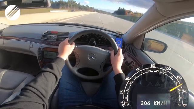 Mercedes-Benz S320 CDI W220 BRABUS TOP SPEED DRIVE ON GERMAN AUTOBAHN ? смотреть онлайн