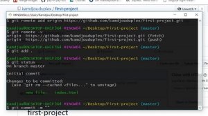 Git & GitHub | Add git to your existing project and push it on github