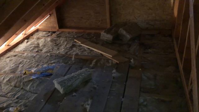 Холодный чердак. Утепление потолка. Установка чердачной лестницы