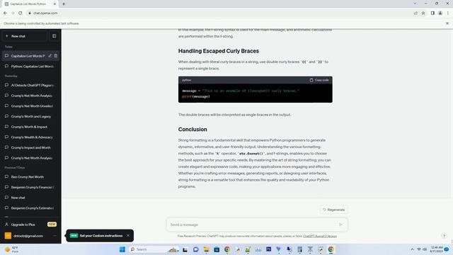 Python str function format
