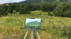 ⛰️ Летний пленэр в горах сухой пастелью 🍃