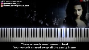 Evanescence - My immortal - piano karaoke cover