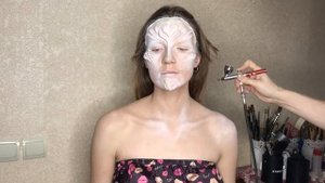Пластический грим снежной королевы / The Snow Queen fx makeup tutorial