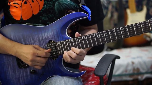 Dream Theater - "Barstool Warrior" guitar solo cover смотреть онлайн