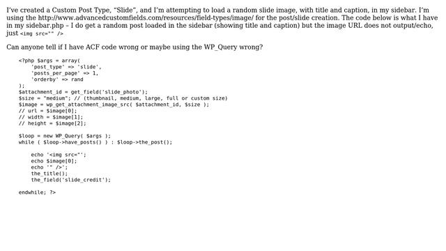 Wordpress: Advanced Custom Fields (ACF) Plugin - Random Image in Sidebar смотреть онлайн