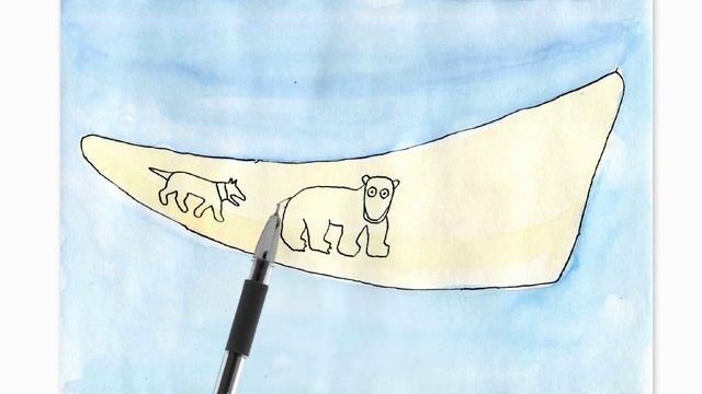 Акварельный мастер класс "Северные Мотивы" смешанная техника. смотреть онлайн