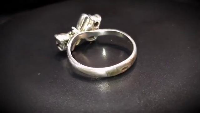 Кольцо женское с коричневым камнем Раух Топаз смотреть онлайн