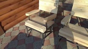 Стулья из профтрубы своими руками часть 2