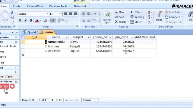 MS Access:SQL View: CREATE,ALTER,DROP, INSERT, UPDATE, DELETE,IN, NOTIN Command||Aggregate Function