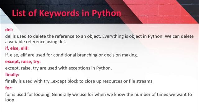 11- Python Keywords | Reserved Words in Python | Python Tutorial in Hindi