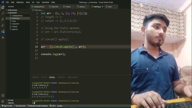 Most Asked Interview Questions Falt Array || Javascript Interview Questions || DSA interview